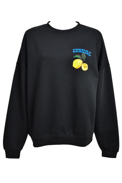 Black 'Freshly Squeezed' Sweatshirt