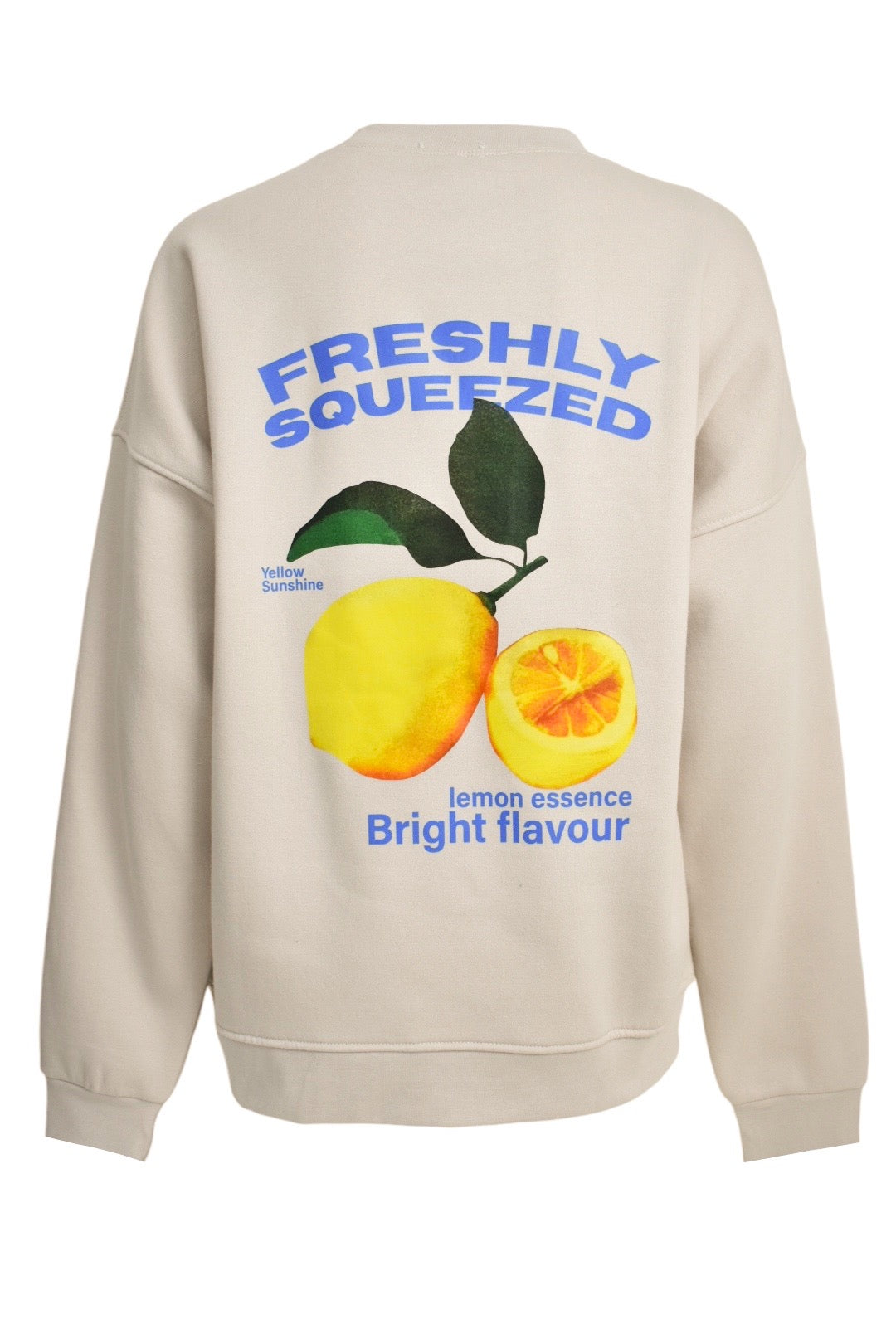 Beige 'Freshly Squeezed' Sweatshirt