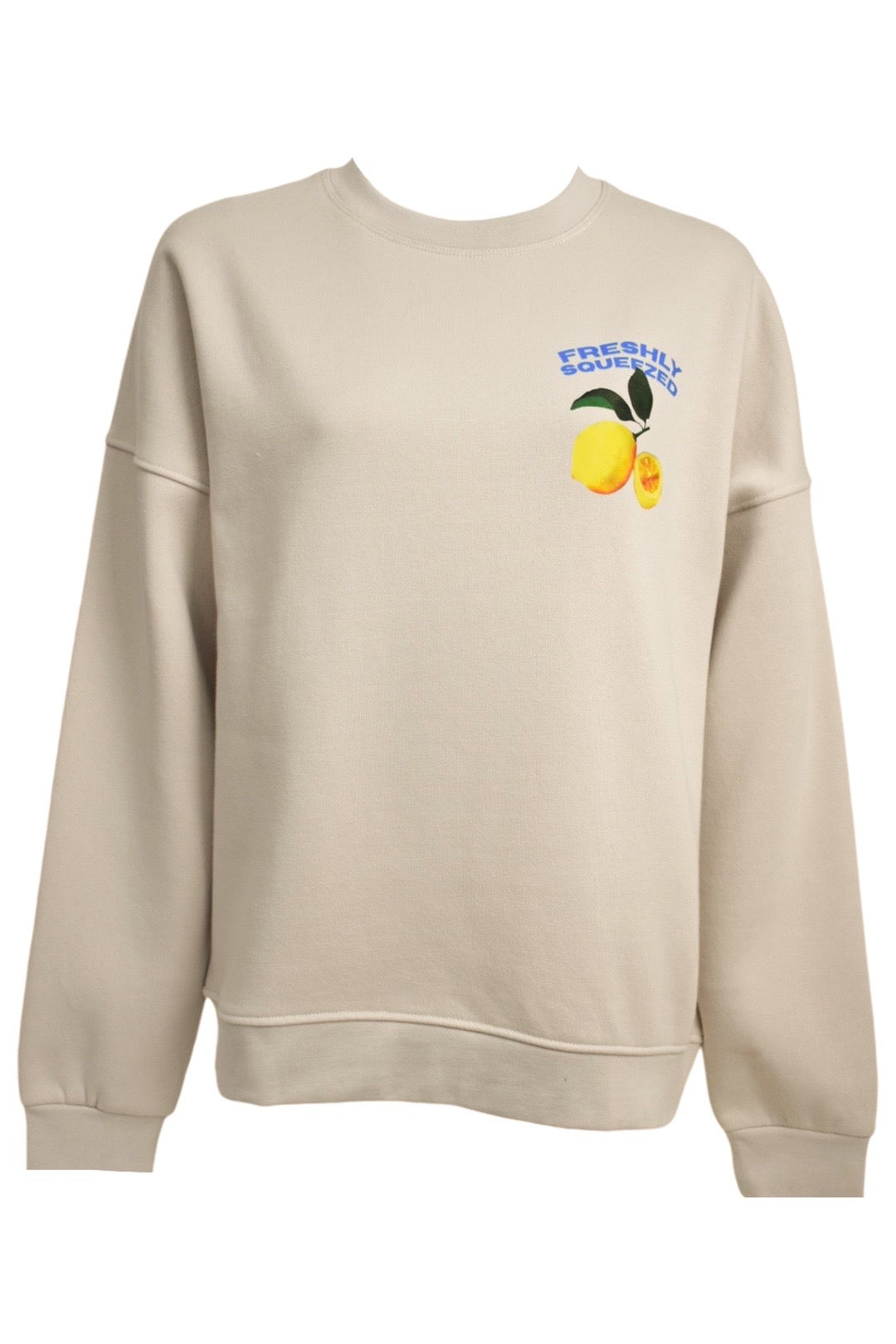 Beige 'Freshly Squeezed' Sweatshirt