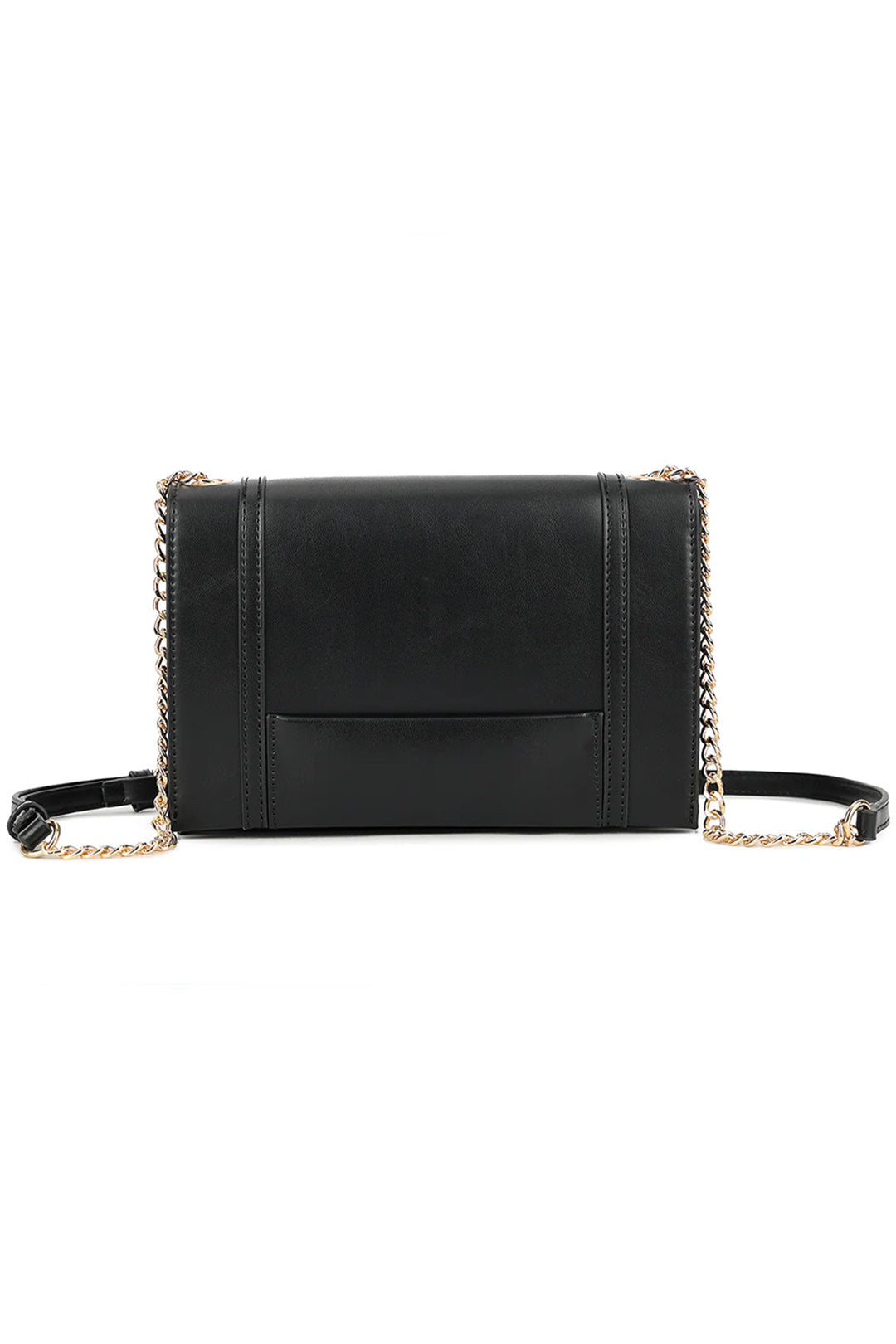 Black Panelled Cross Boyd Bag