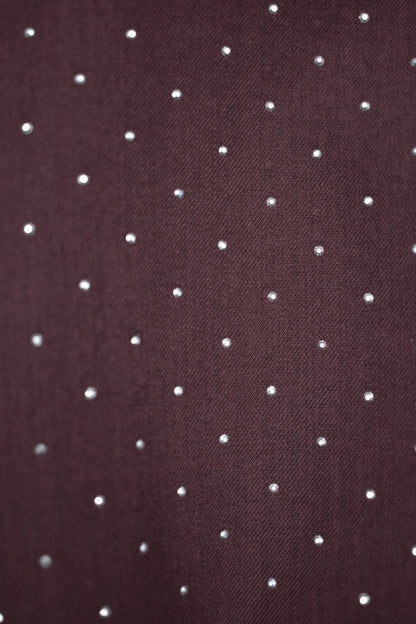 Brown Diamante Belted Playsuit