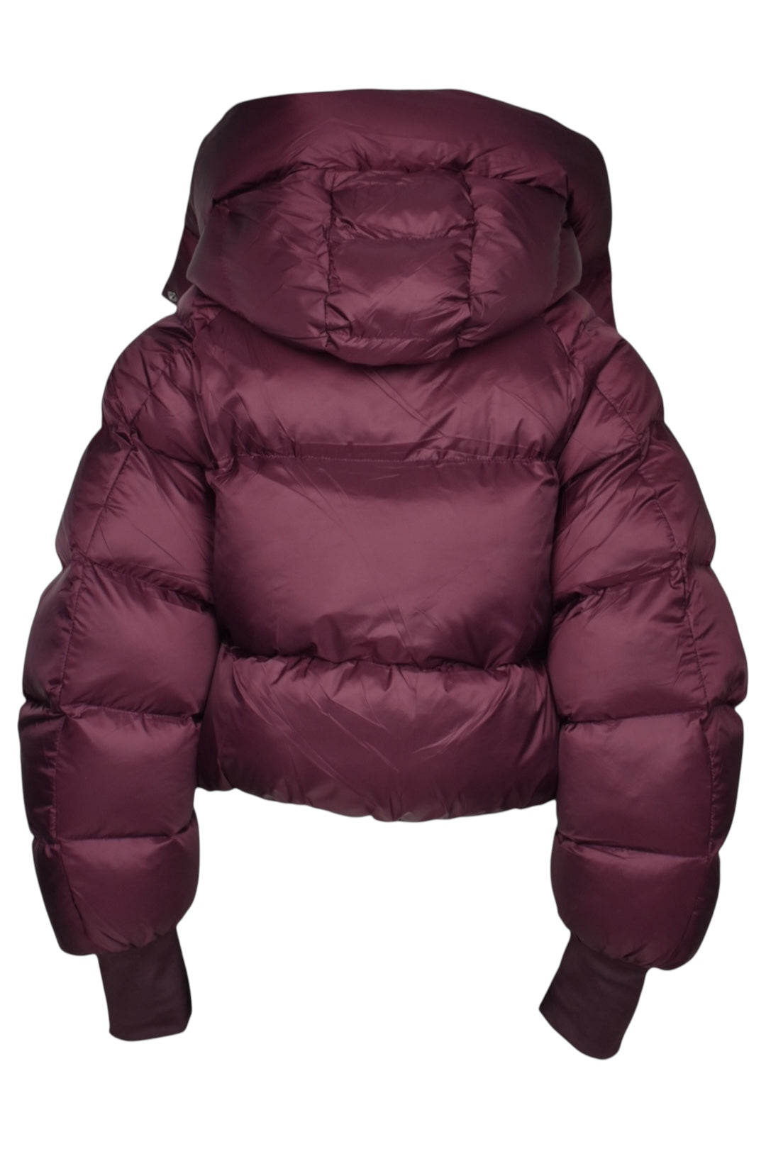 Burgundy Padded Hooded Coat