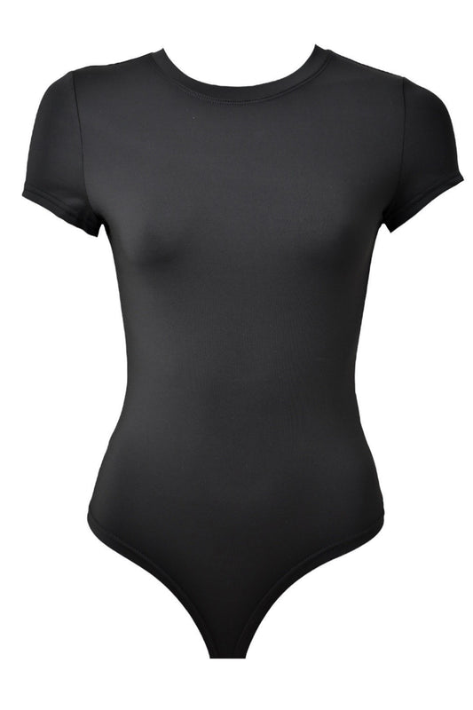 Black Short Sleeve Bodysuit