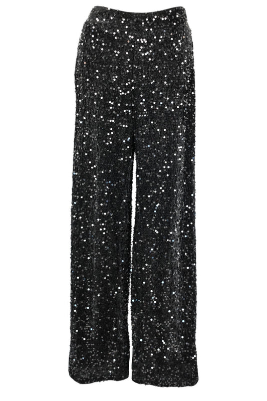 Black Sequined Trousers
