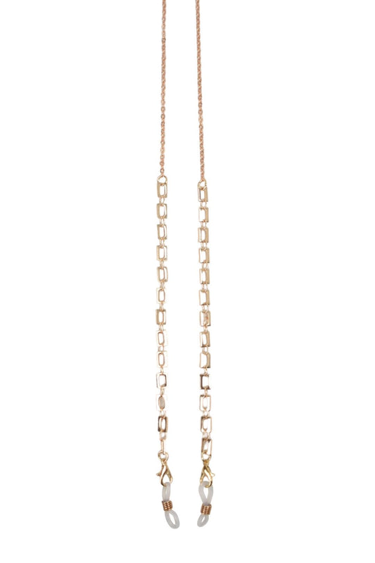 Gold Rectangle Sunglasses Chain