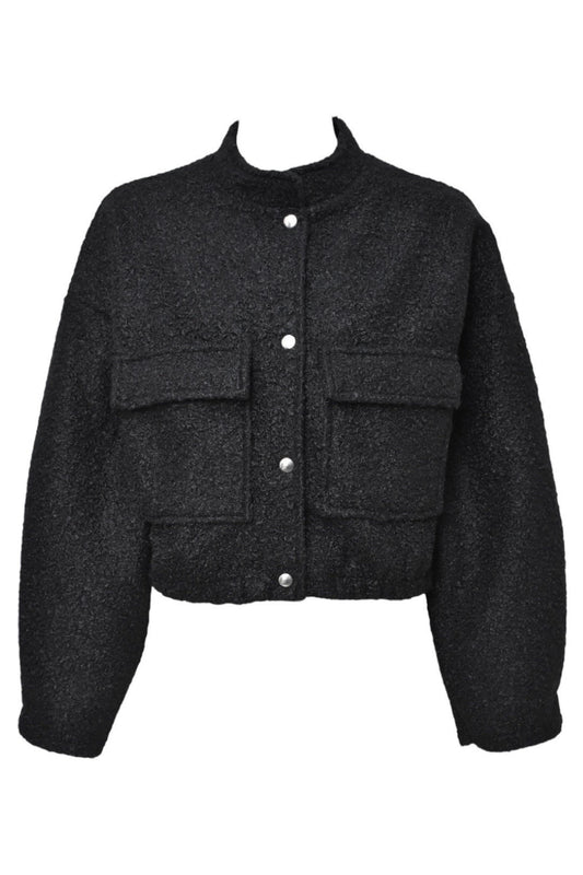 Black Borg Bomber Jacket