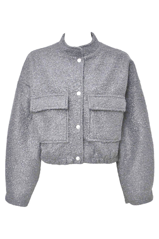 Grey Borg Bomber Jacket