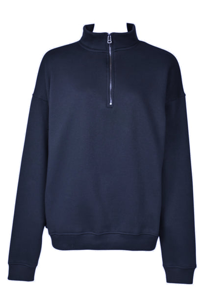 Navy Quarter Zip Sweatshirt