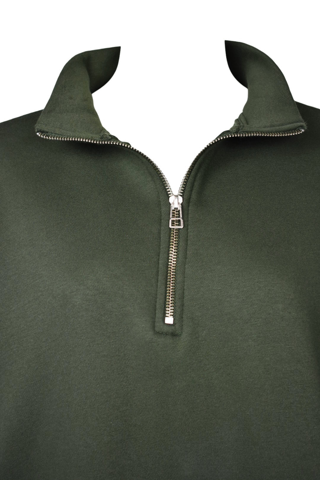 Khaki Quarter Zip Sweatshirt