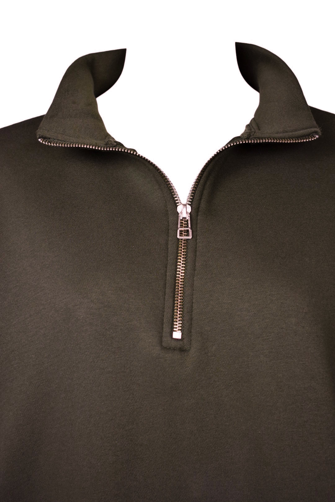 Brown Quarter Zip Sweatshirt