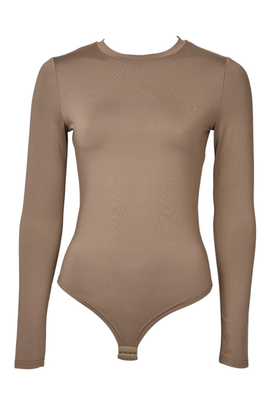 Camel Long Sleeve Bodysuit