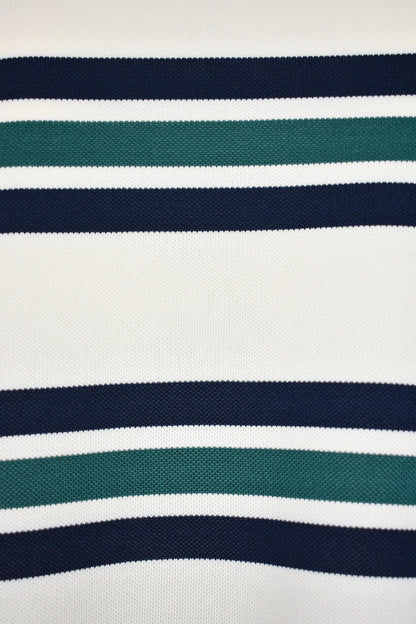 Navy & Green Striped Rugby Top