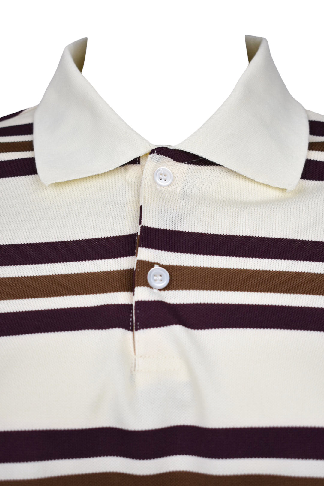 Wine & Brown Striped Rugby Top