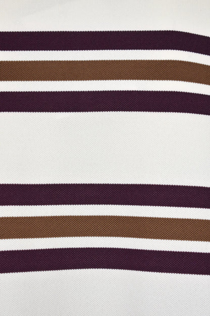 Wine & Brown Striped Rugby Top