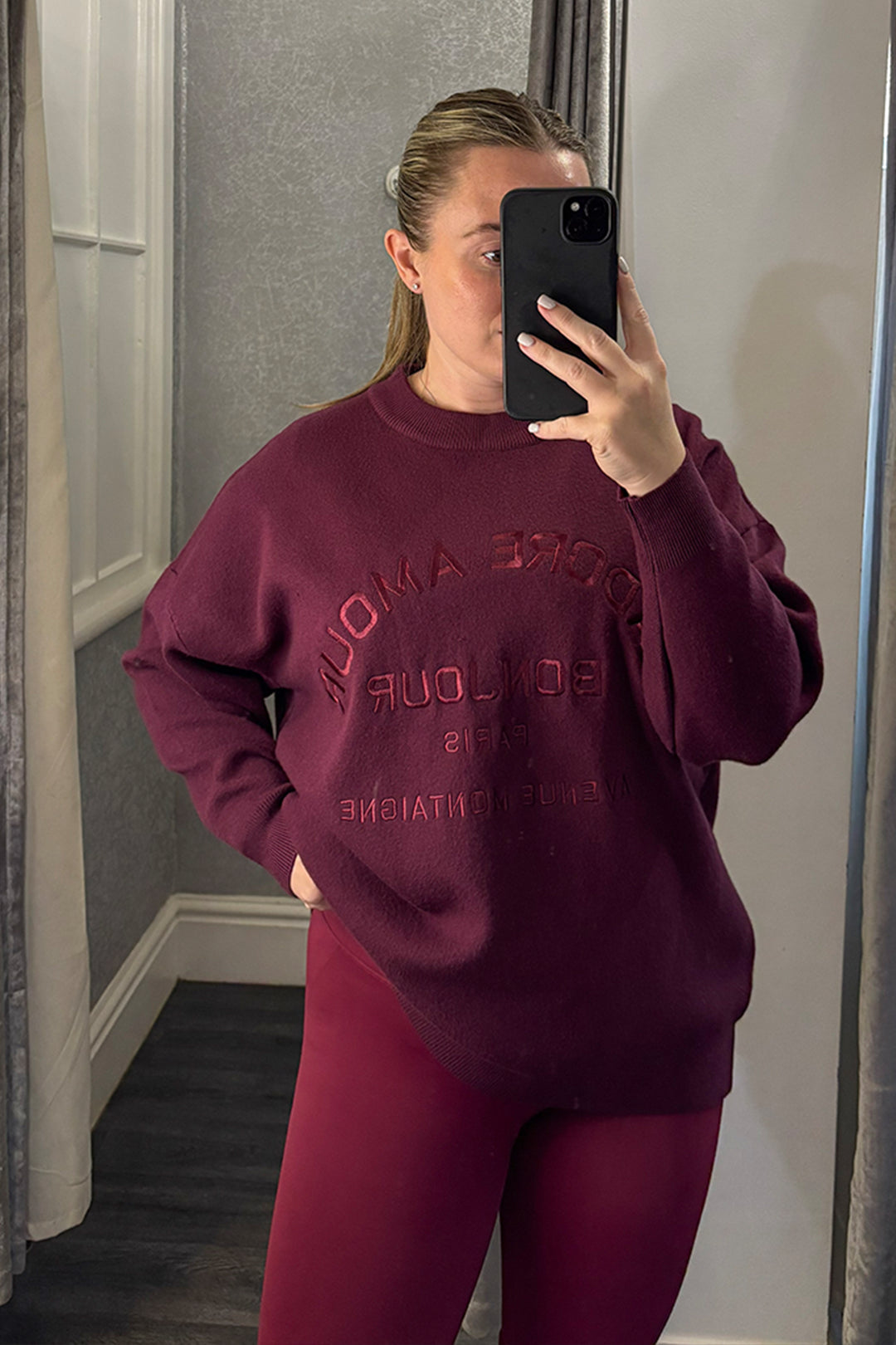 Wine J'Adore Amour Jumper