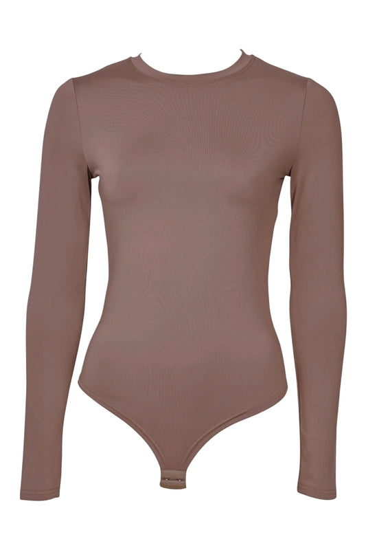 Mocha Long Sleeve Bodysuit