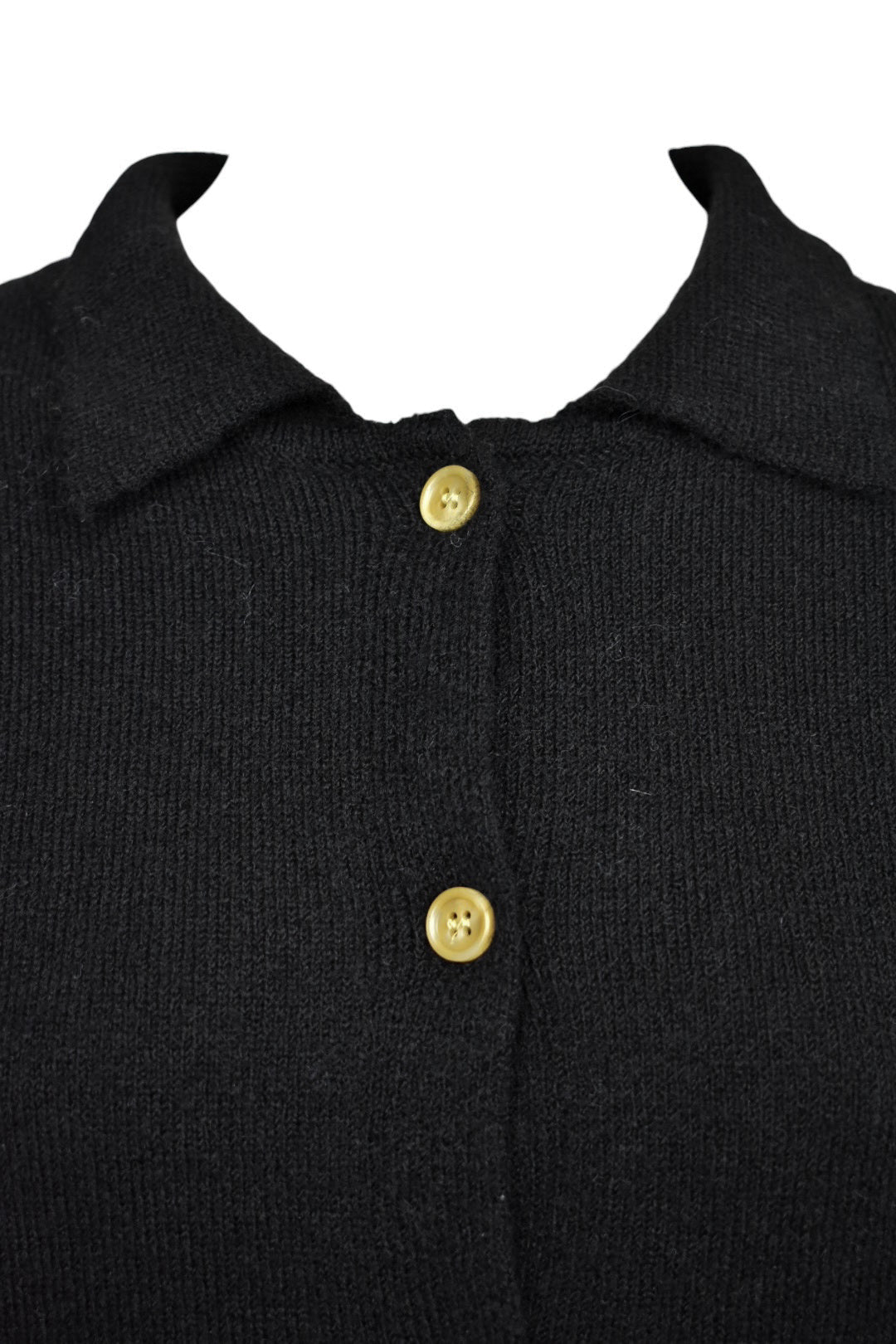 Black Knitted Short Sleeve Cardigan
