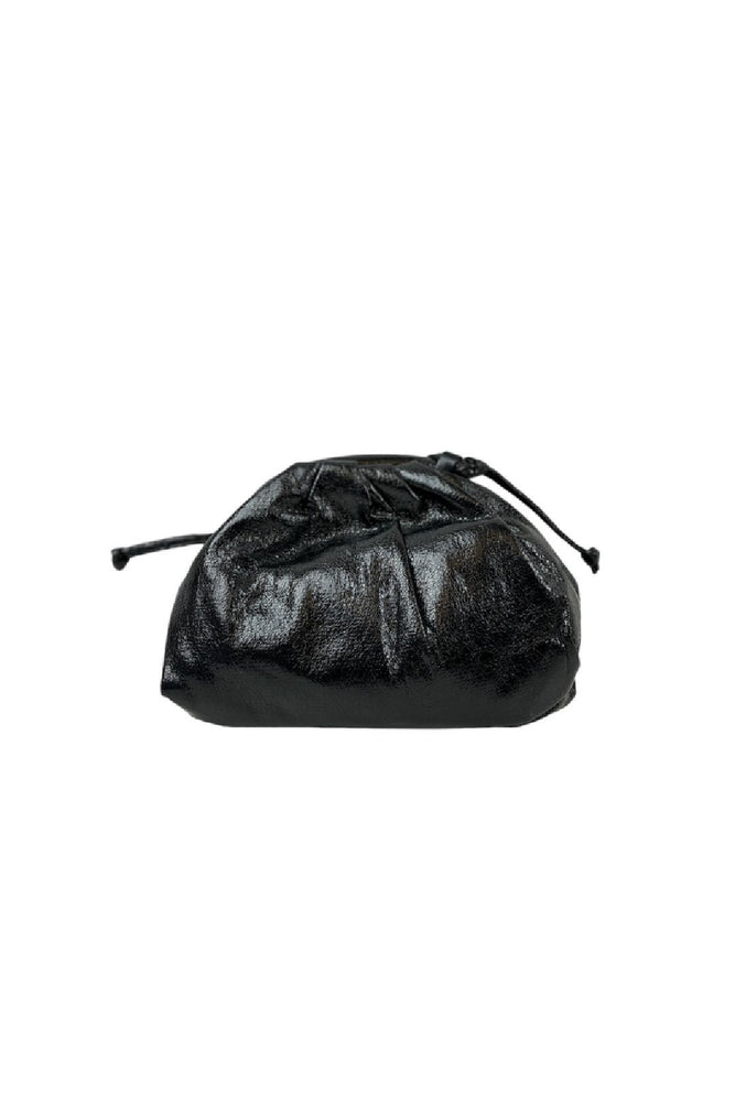 Black Metallic Mini Pouch Bag