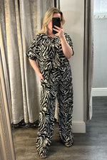 Zebra Print Trousers Co-ord