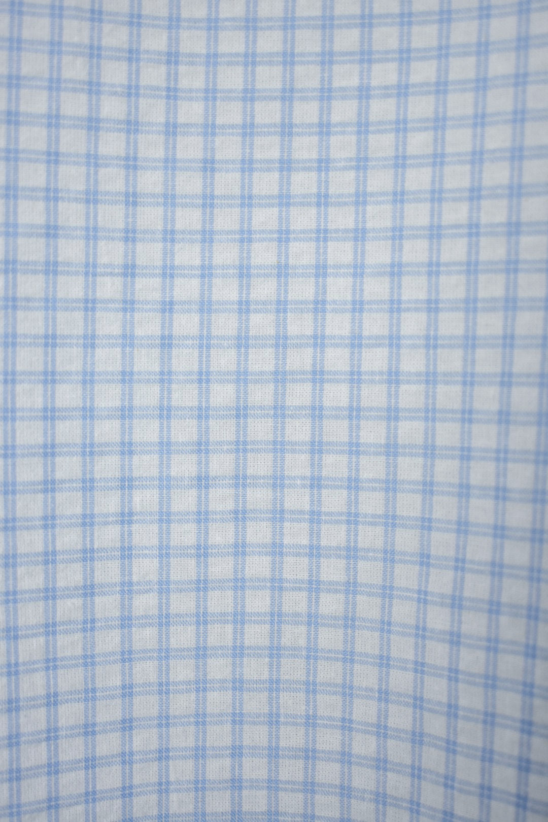 Blue & White Checked Tie Neck Blouse