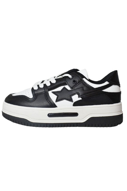 Black Chunky Star Trainers