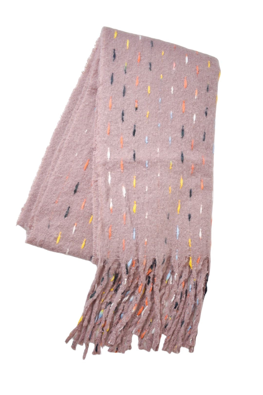 Pink Multi Link Woollen Scarf