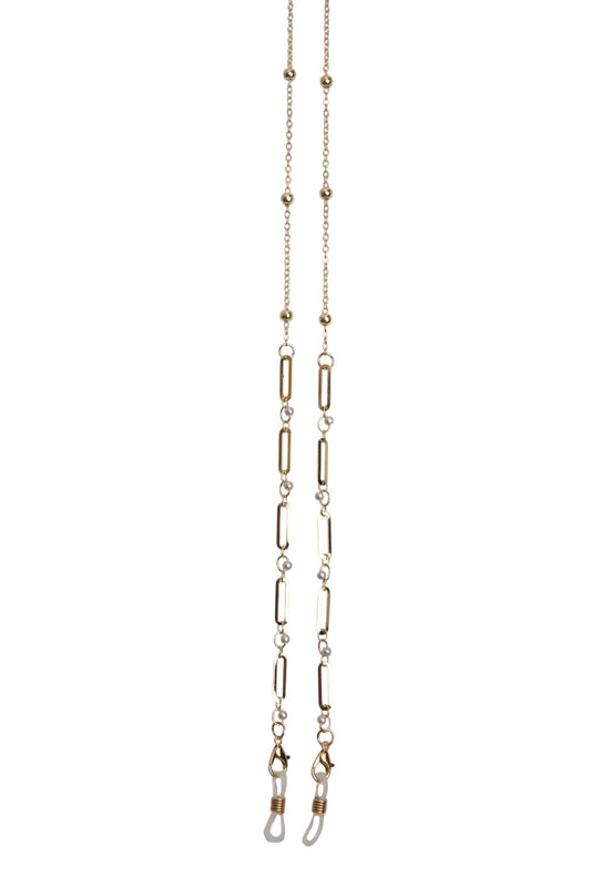 Gold Link & Pearl Sunglasses Chain