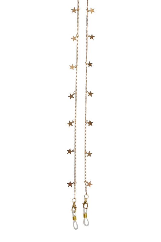 Gold Hanging Stars Sunglasses Chain