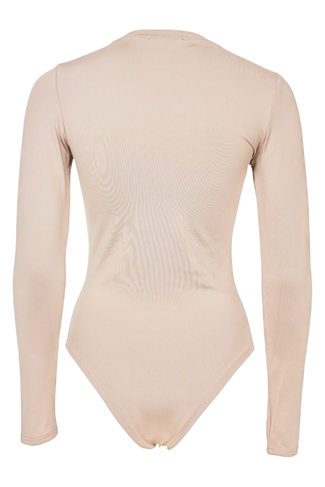 Beige Long Sleeve Bodysuit