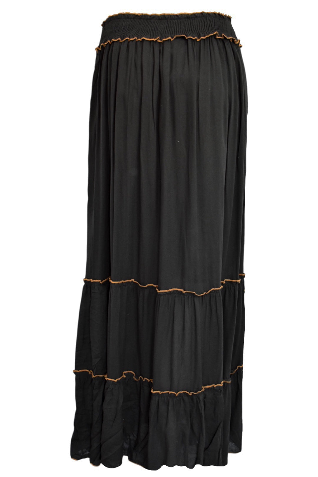 Black Mirror Embellished Maxi Skirt