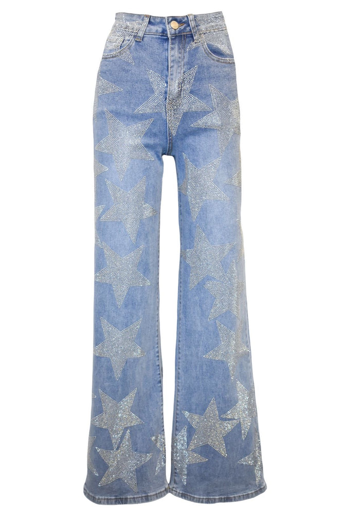 Silver Star Flared Jeans