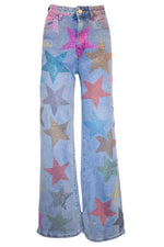 Multi Star Flared Jeans
