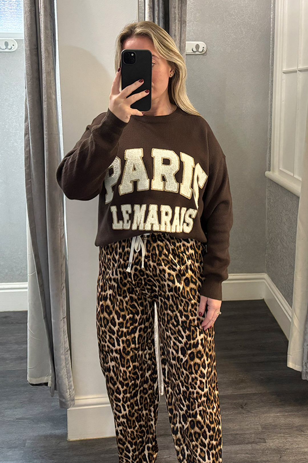 Brown PARIS Jumper