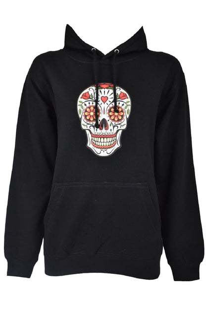 Black Sugar Skull Hoodie