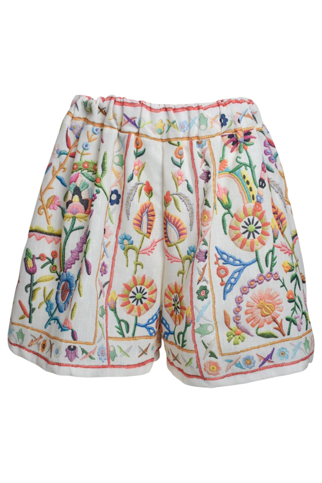 Beige Floral Print Short Sleeve Shirt & Shorts Co-ord