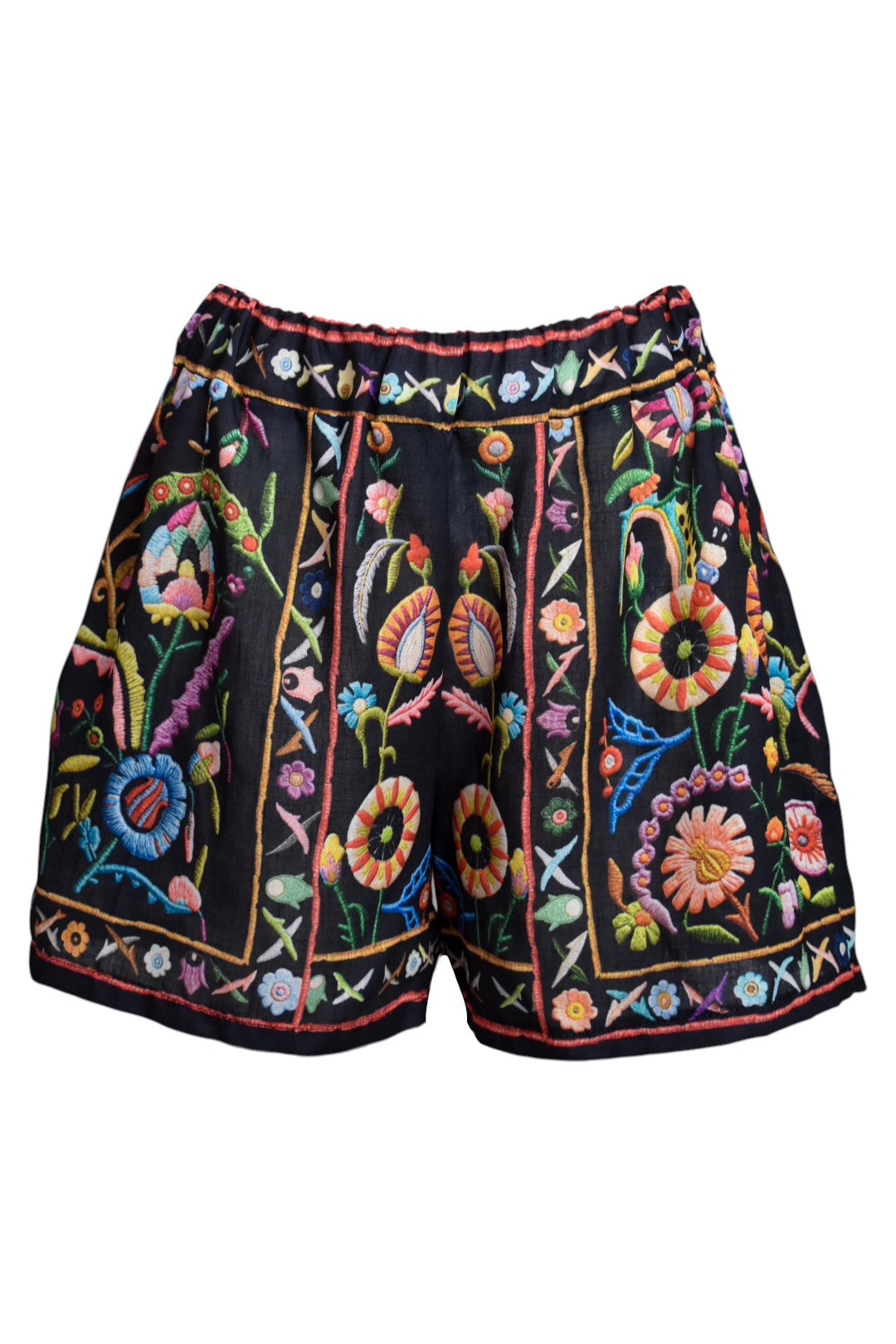 Black Floral Print Short Sleeve Shirt & Shorts Co-ord