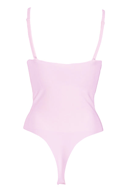 Pink Sculpted Bodysuit