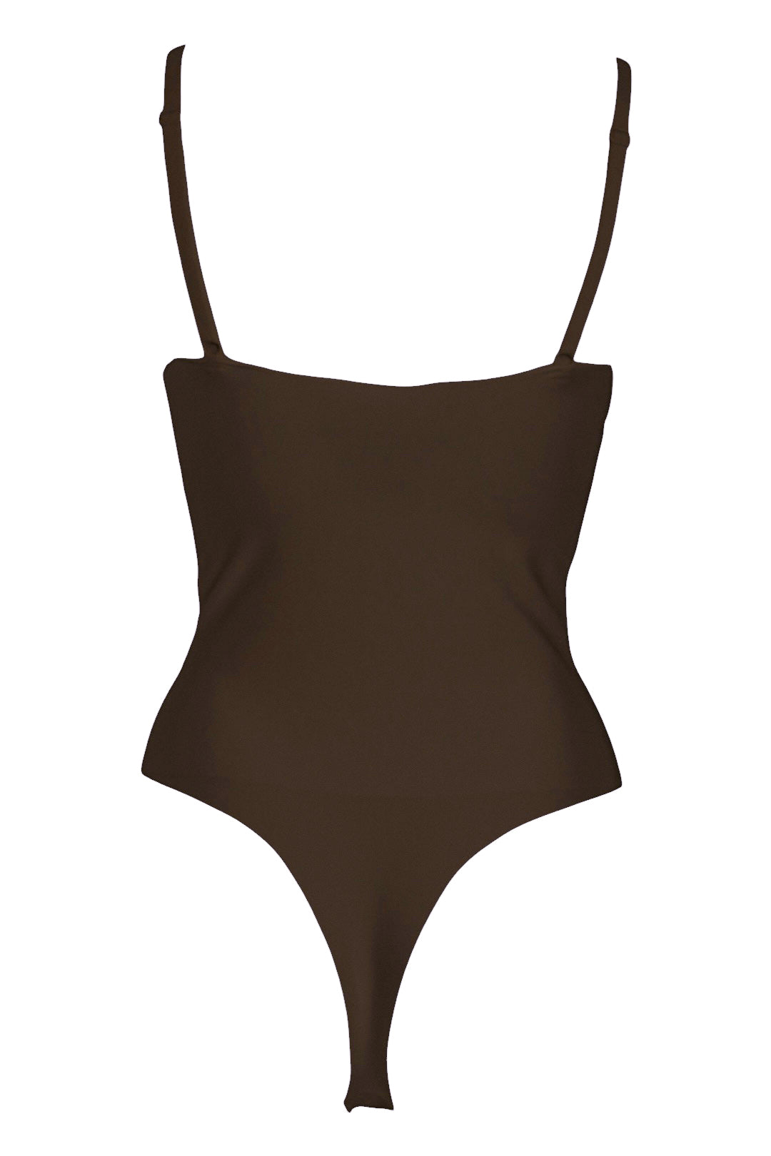 Brown Sculpted Bodysuit