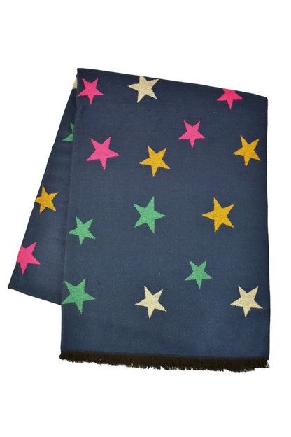 Navy Star Scarf