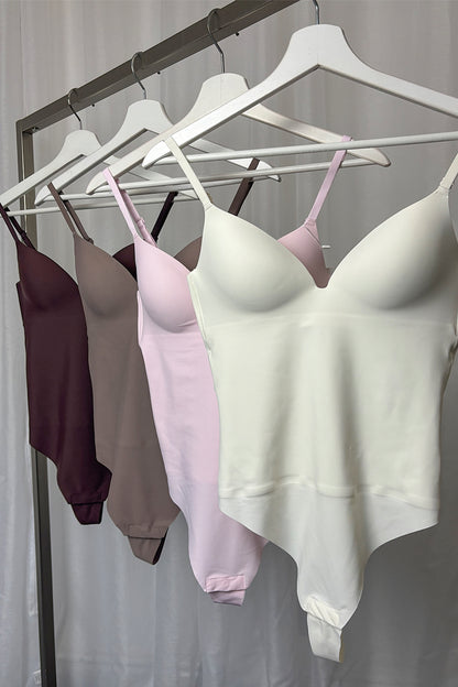 Brown Sculpted Bodysuit