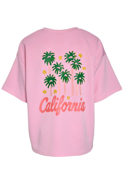Pink California Graphic T-Shirt
