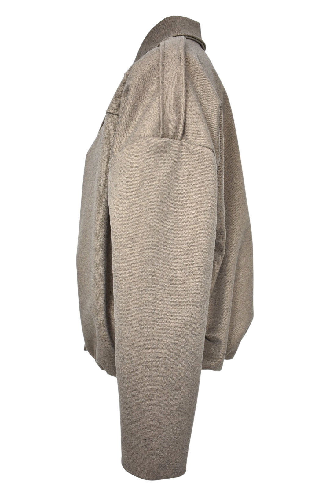 Mocha Collared Bomber Jacket