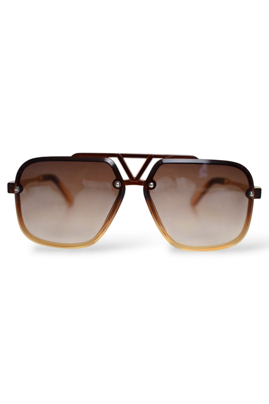 VEGAS Light Brown Sunglasses