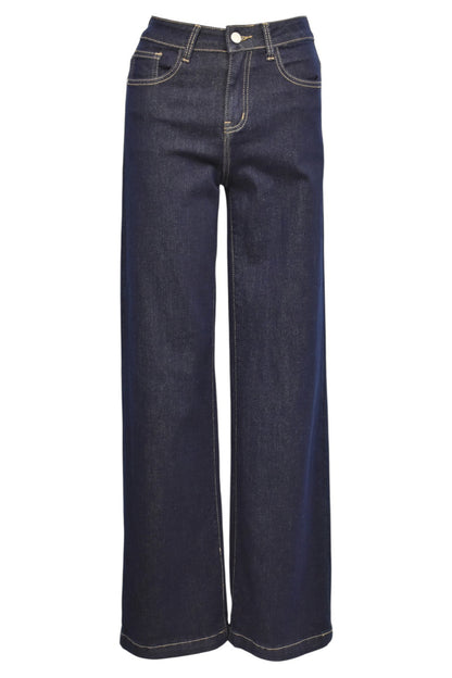 Dark Denim Straight Leg Jeans