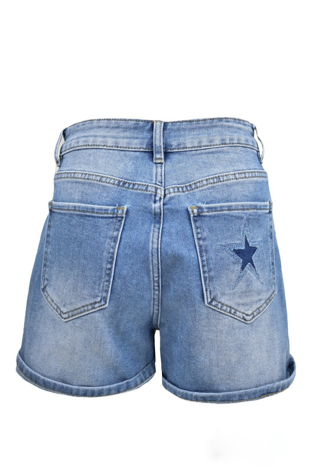 Denim Star Pocket Shorts