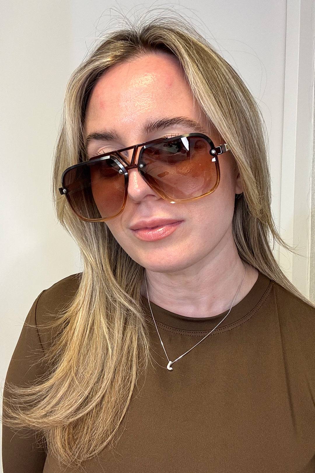 VEGAS Light Brown Sunglasses