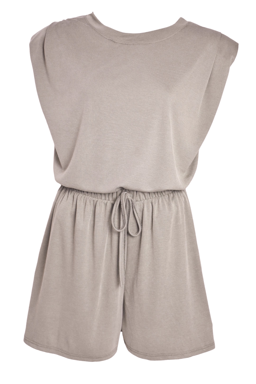 Taupe Padded T-Shirt & Shorts Co-ord