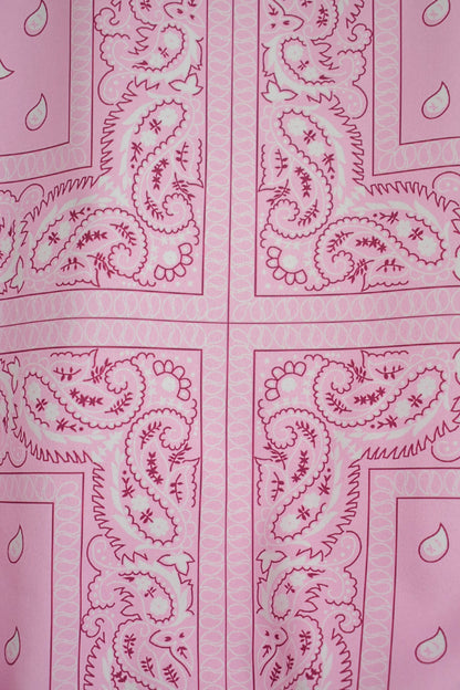 Pink Paisley Bandana Print Zipped Jacket & Shorts Co-ord