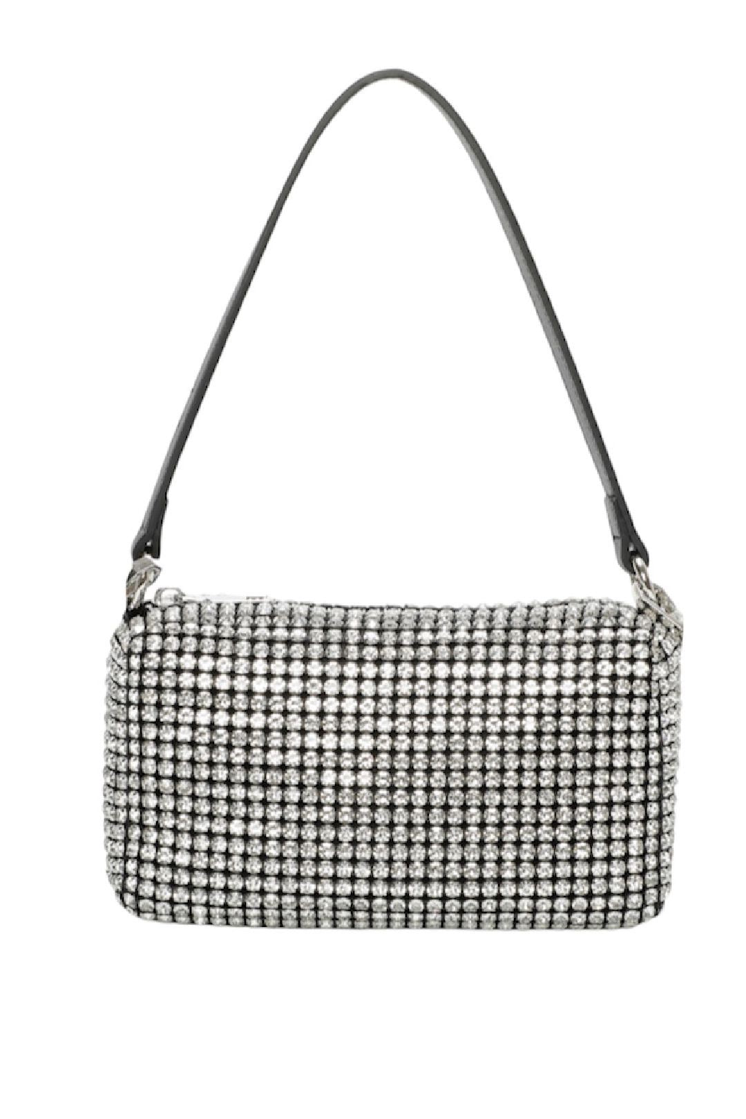 Silver & Black Diamante Grab Bag