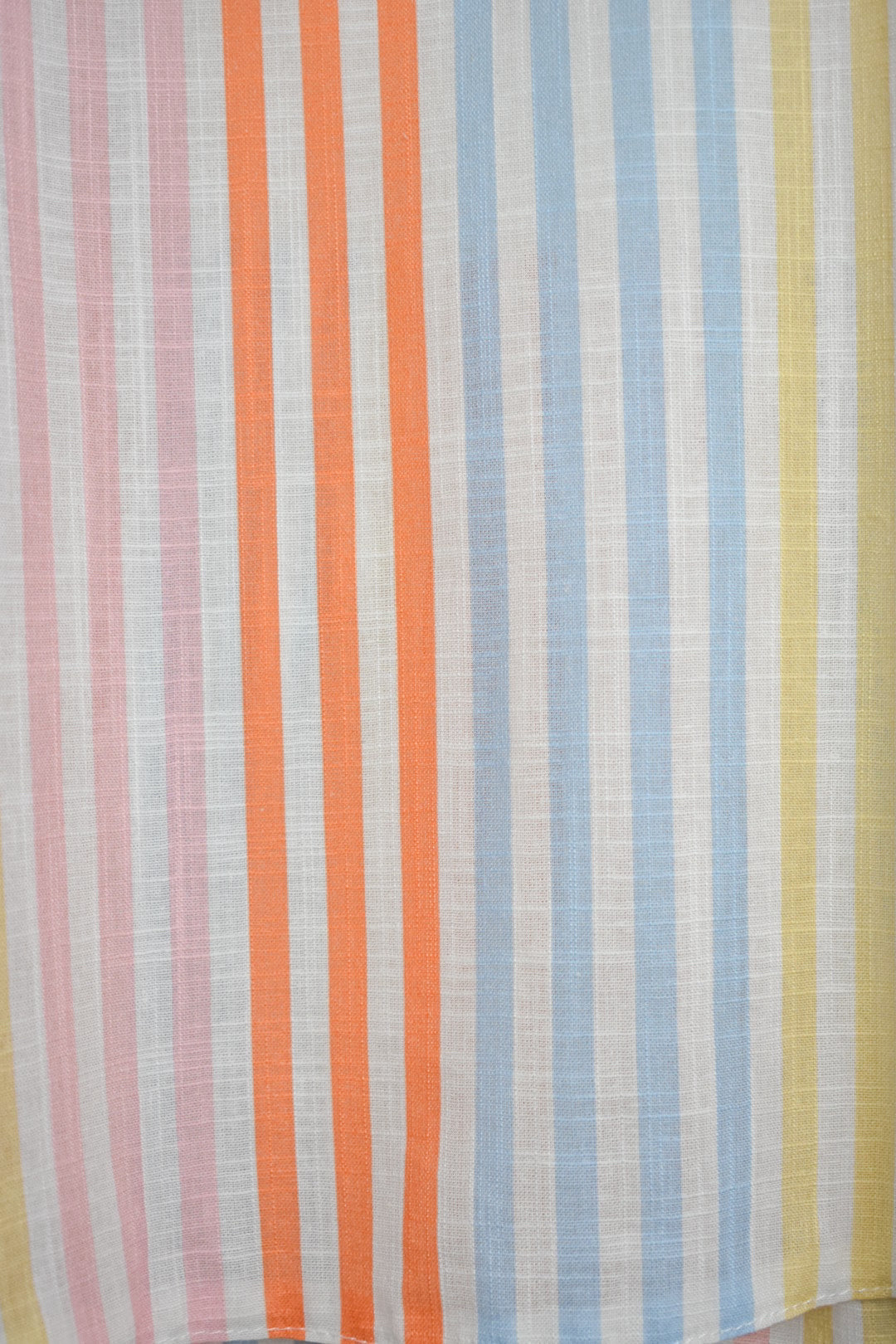 Pastel Striped Scalloped Crossover Back Shorts Co-ord